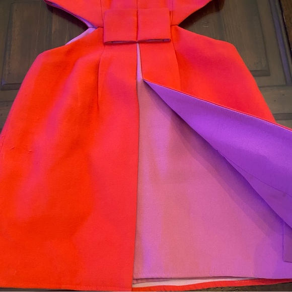 BCBGMaxAzria Cutout Bow Colorblock Dress - Picture 13 of 13